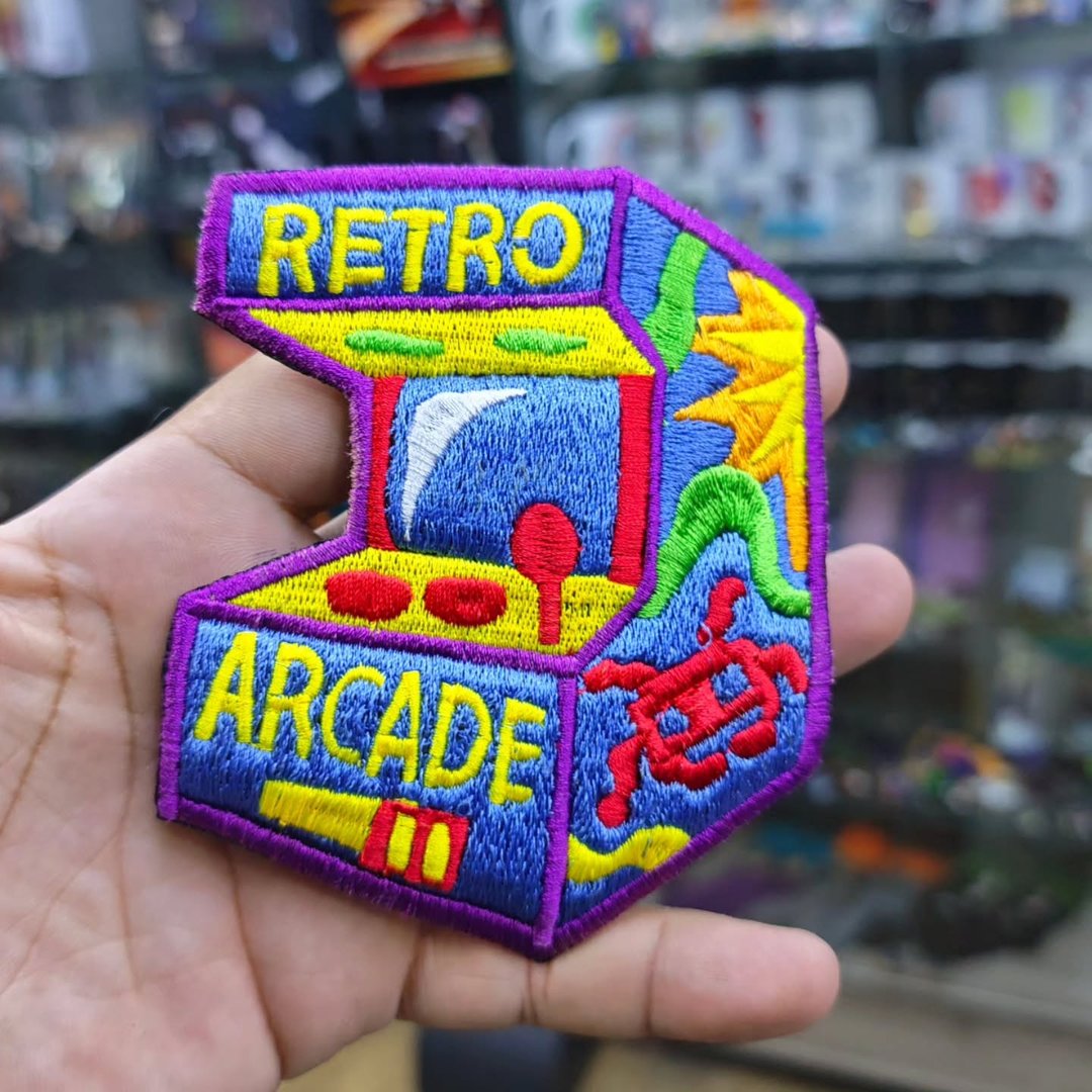 Embroidered Patch Retro Arcade 120 x 95 MM - alternate view