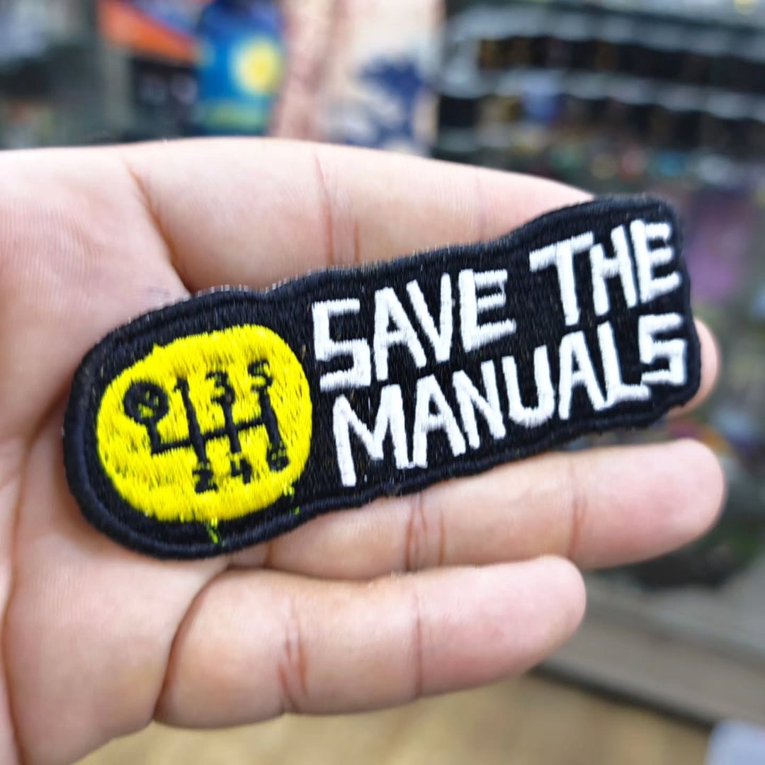 Embroidered Patch Save The Manuals 100 x 35 MM - alternate view