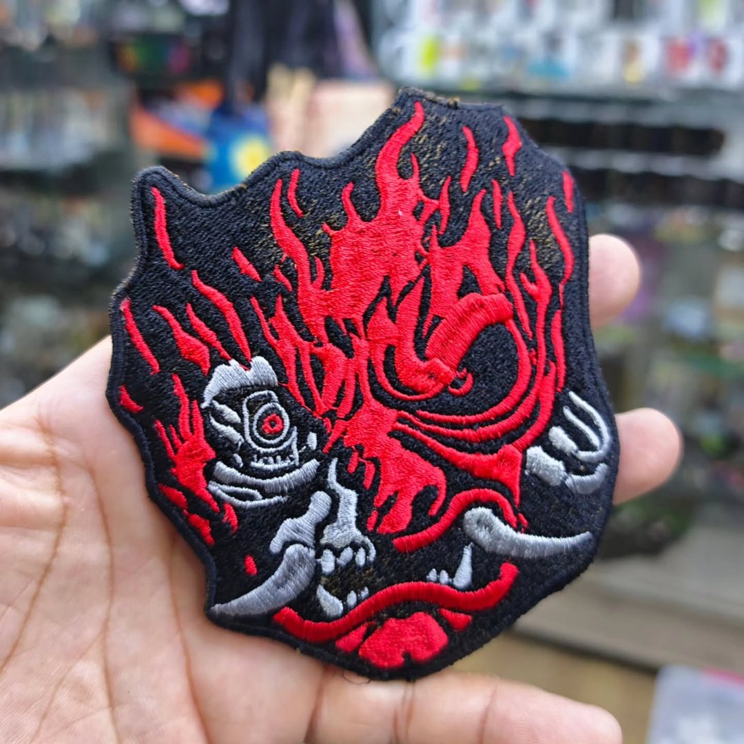 Embroidered Patch Cyberpunk Samurai 125 x 100 MM - alternate view