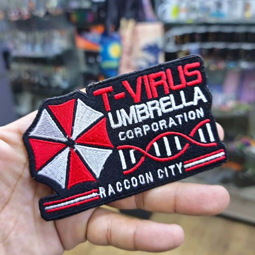 Embroidered Patch Umbrella Resident Evil T Virus 125 x 70 MM - alternate view