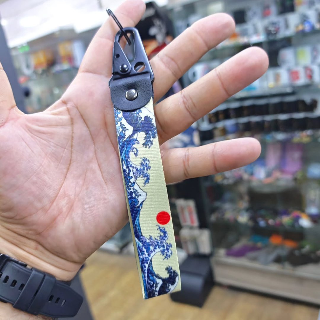 The Great Wave Keychain - alternate view