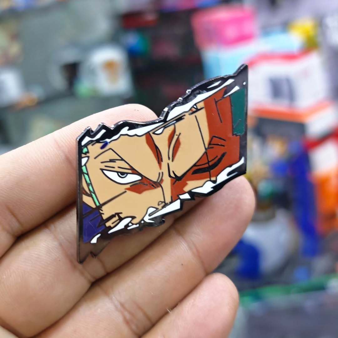 One Piece Zoro Pins - alternate view