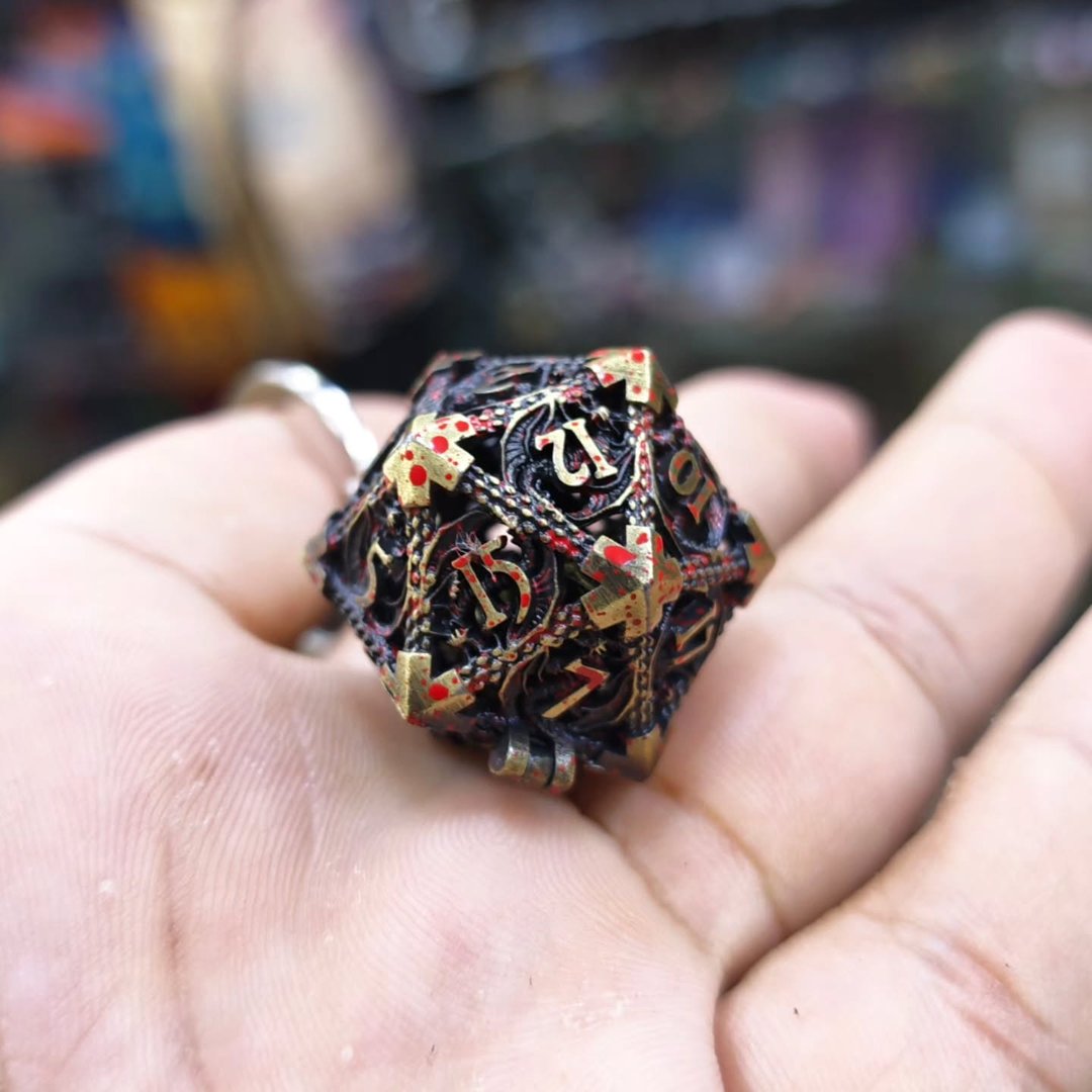 Dungeons and Dragons Keychain - alternate view