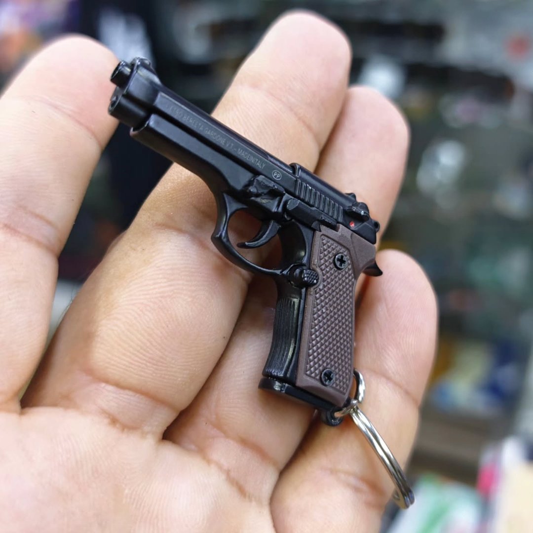 Miniature Beretta Keyring - alternate view