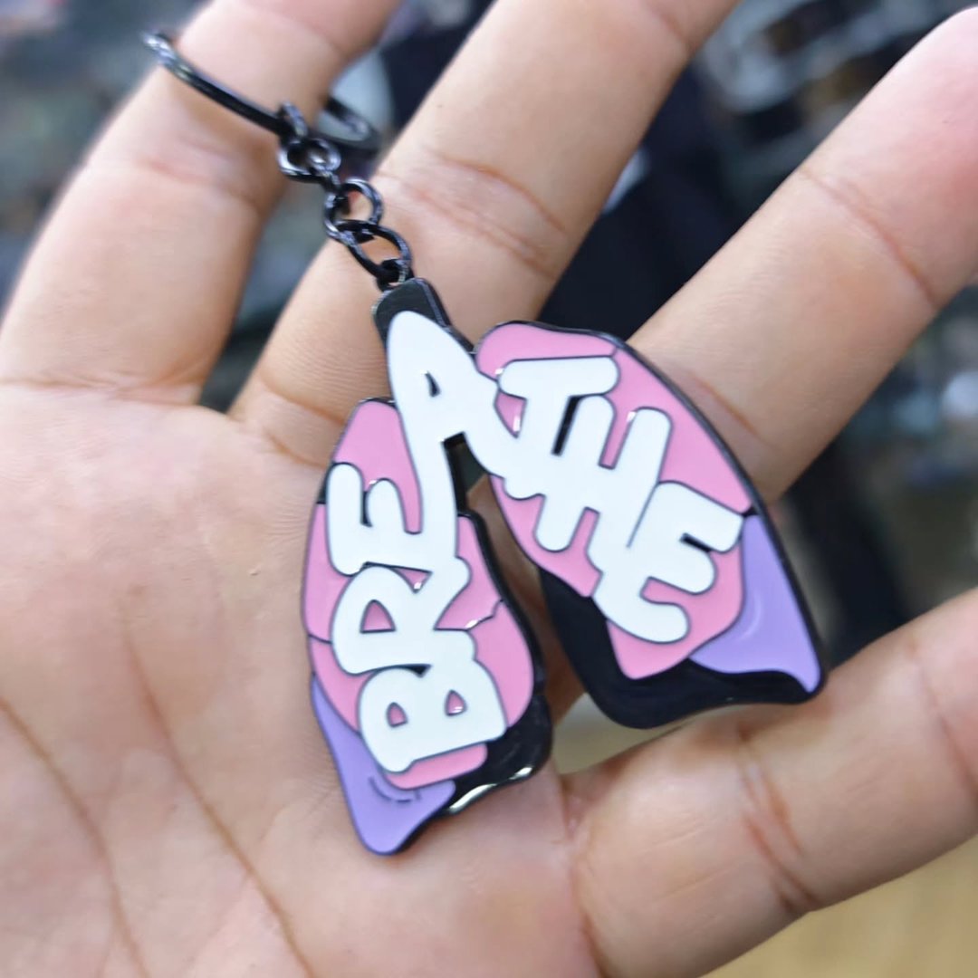 Lung Keychain - alternate view