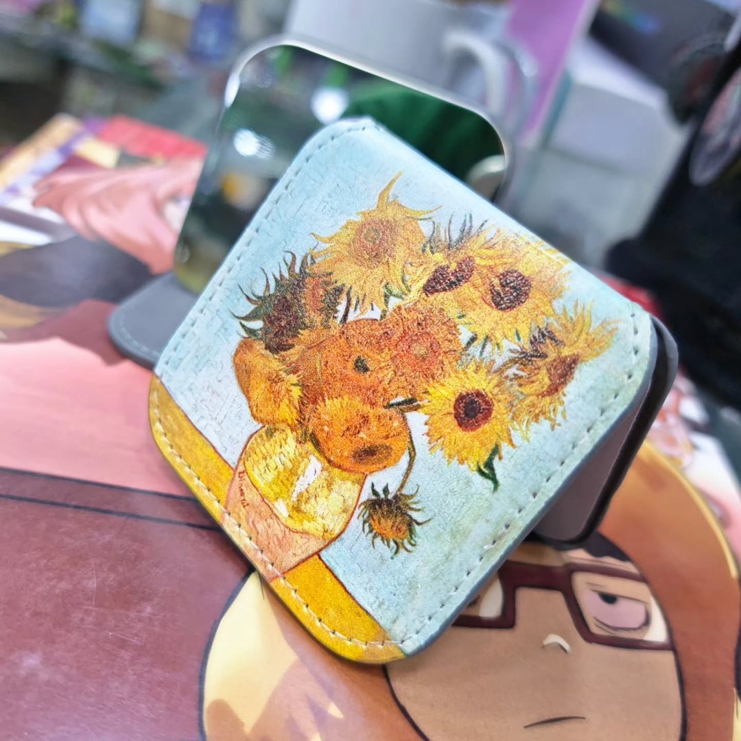 Van Gogh Sunflower Pocket Mirror - alternate view