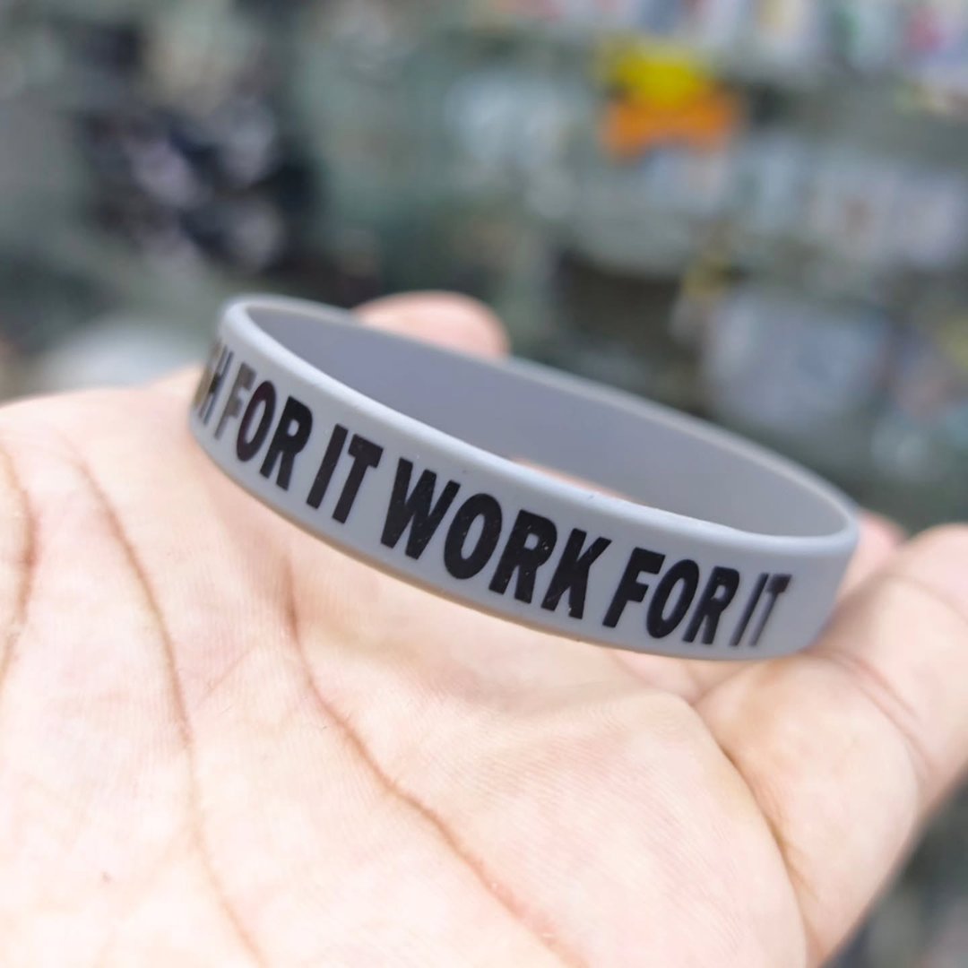 Do Not Wish For It Work For It Silicone Bracelet - alternate view