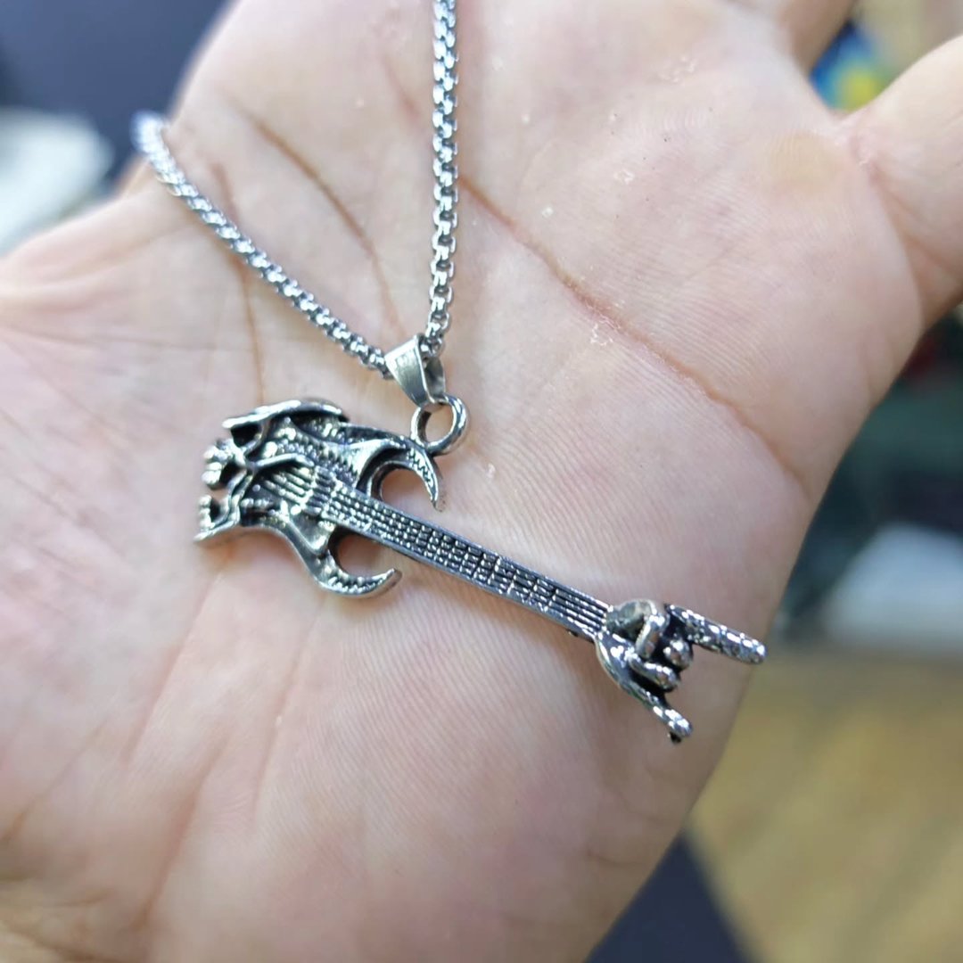 Guitar Necklace - alternate view