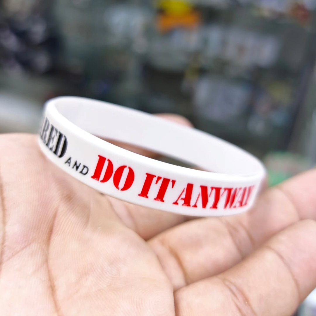 Be Scared Do It Anyway Silicone Bracelet - alternate view