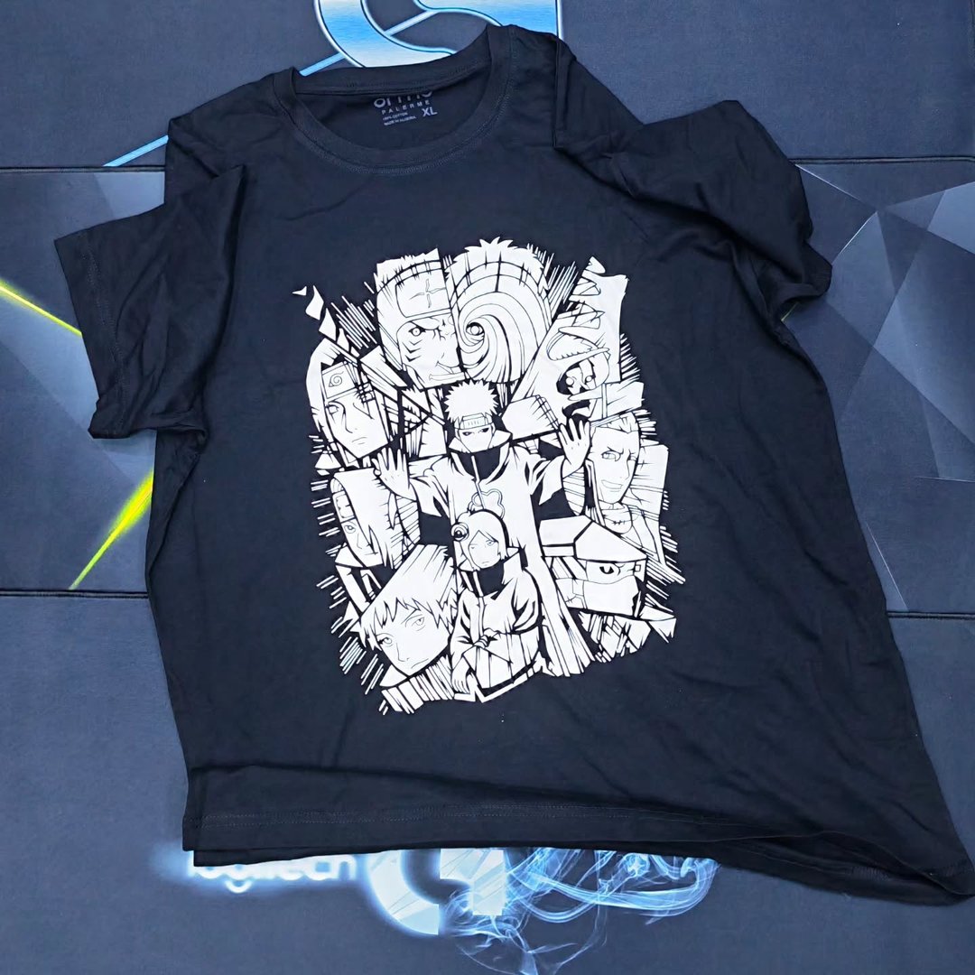 Naruto Taille XL Noir T-Shirt - alternate view