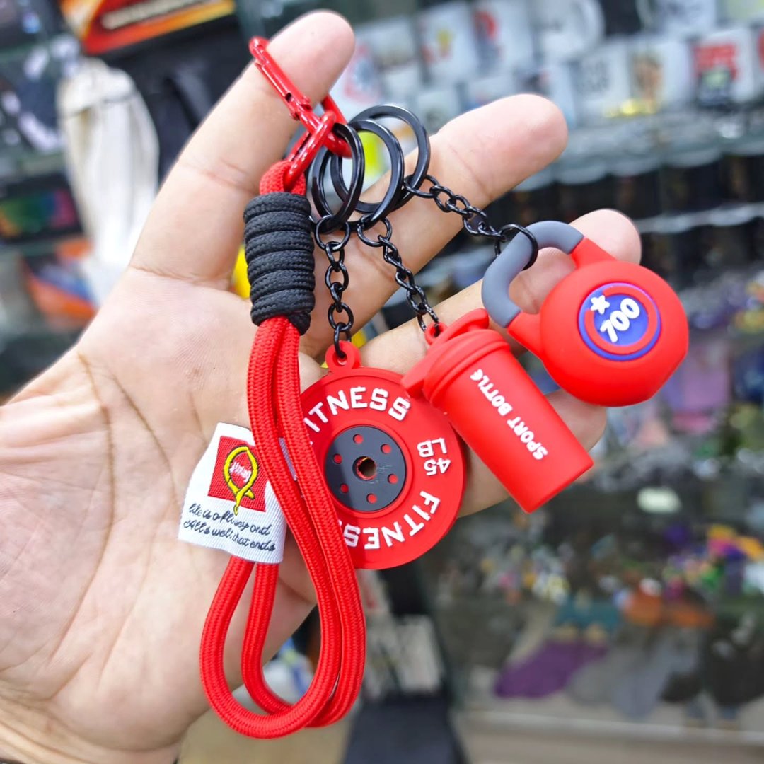 Bodybuilding Keychain - alternate view