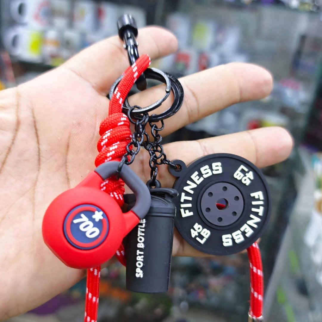 Bodybuilding Keychain - alternate view