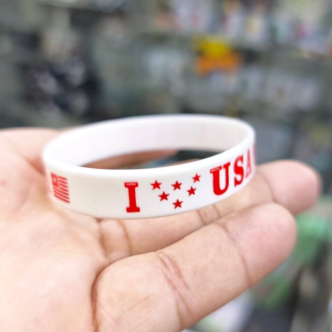I Love USA Silicone Bracelet - alternate view