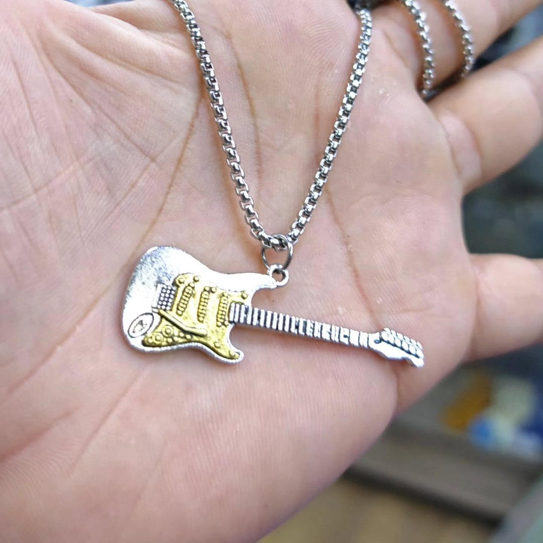 Guitar Necklace - alternate view