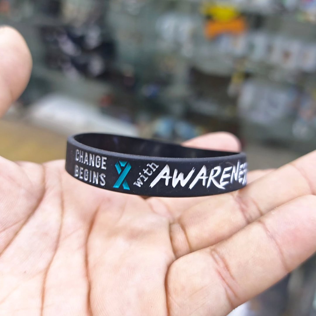 Never Lose Hope Awareness Silicone Bracelet - alternate view