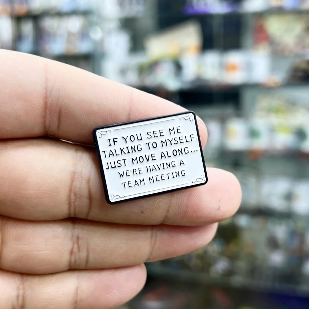 Pins If You See Me Team Meeting - alternate view