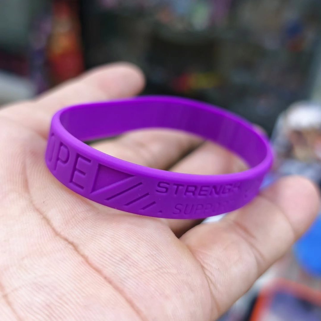 Hope Awareness Silicone Bracelet - alternate view