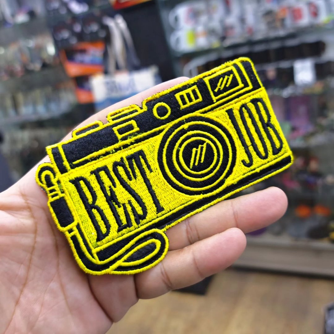 Embroidered Patch Camera Best Job 75x120 CM - alternate view