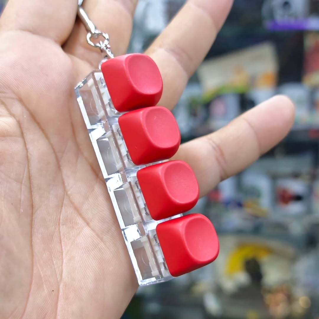 Anti Stress Keyboard Keychain - alternate view