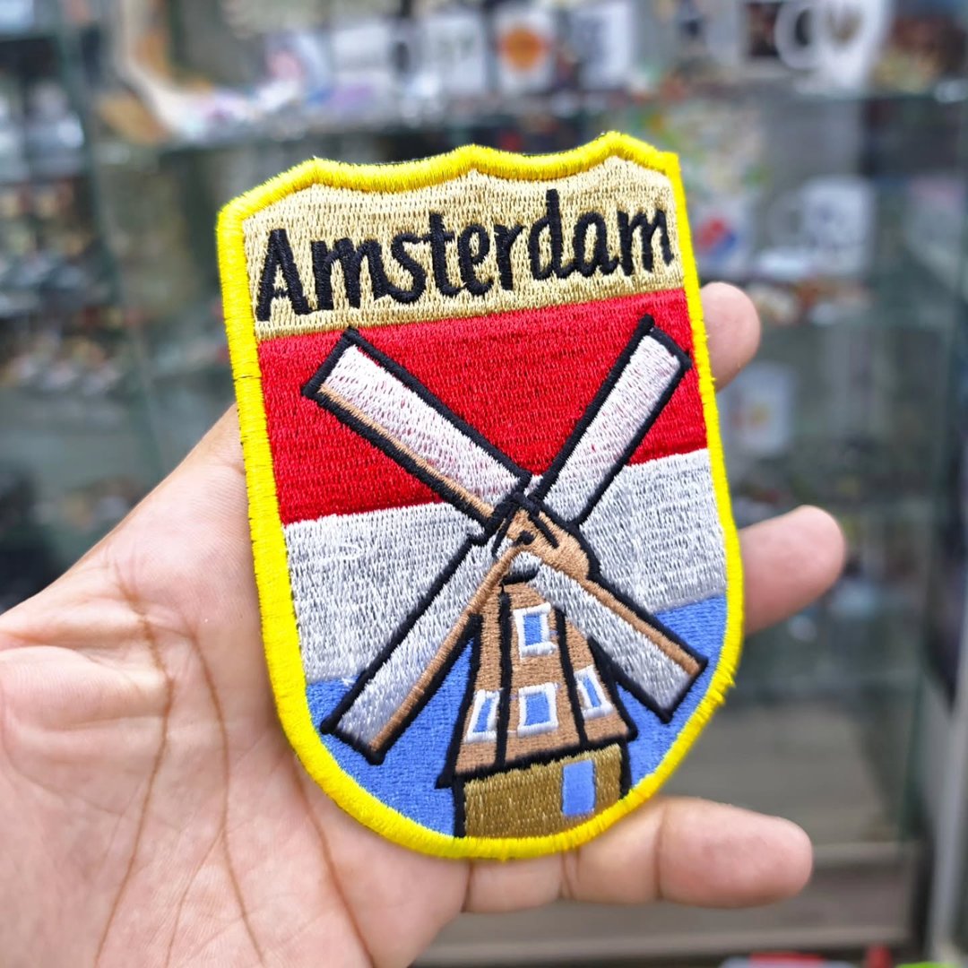 Embroidered Patch Amsterdam 80 x 120 MM - alternate view