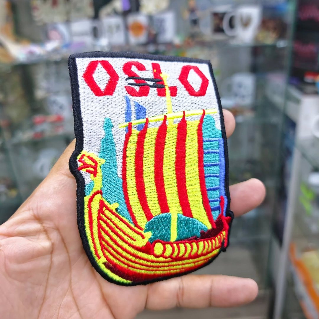 Embroidered Patch Norway Oslo 90 x 125 MM - alternate view