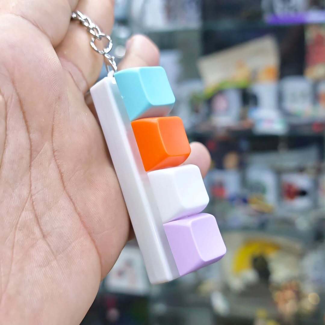 Anti Stress Keyboard Keychain - alternate view