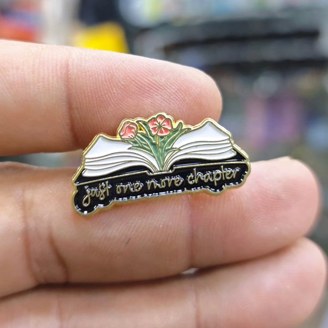 Book Just One More Chapter Pins - alternate view