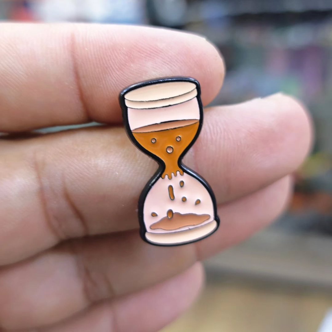 Sand Timer Pins - alternate view