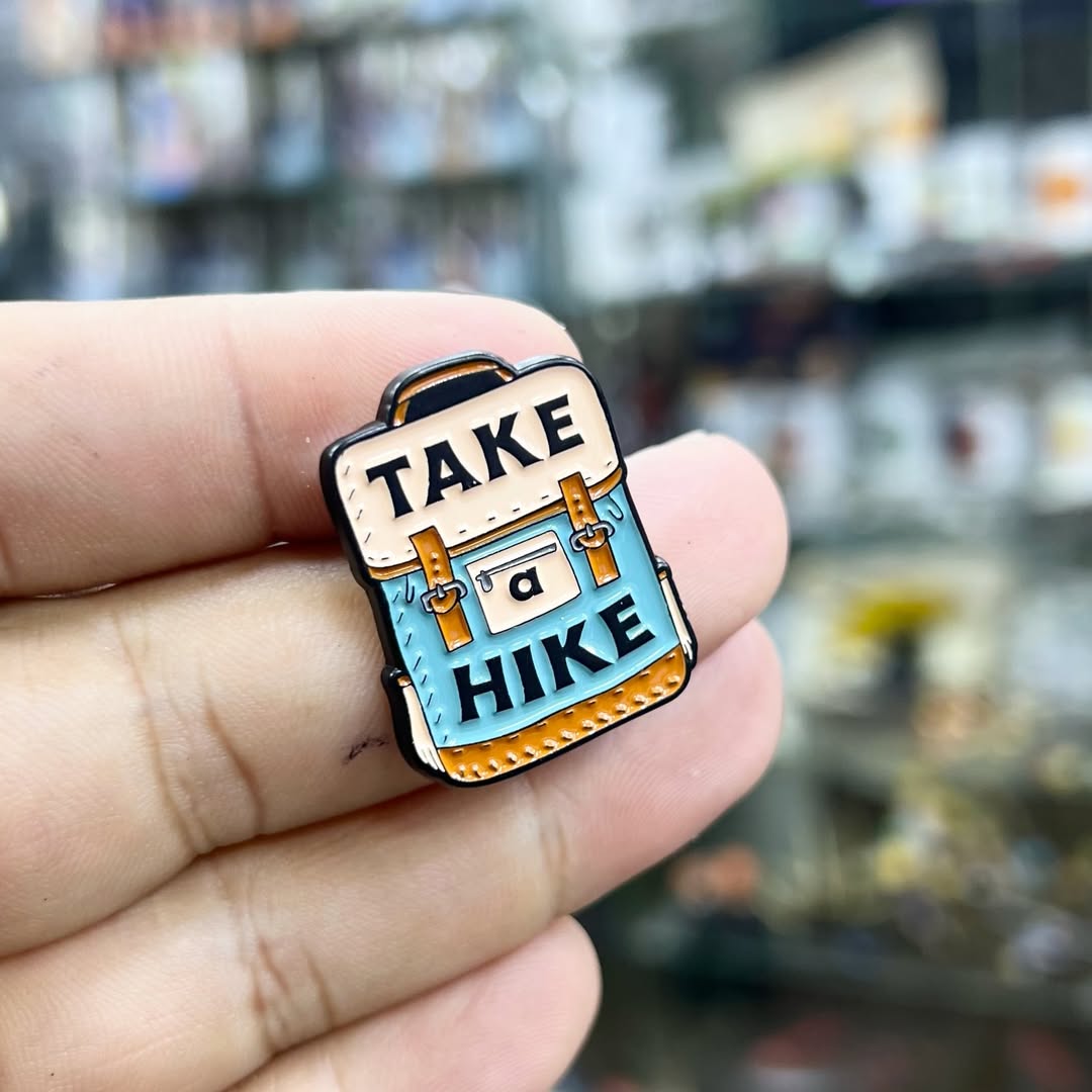 Take Hike Travel Pins - alternate view