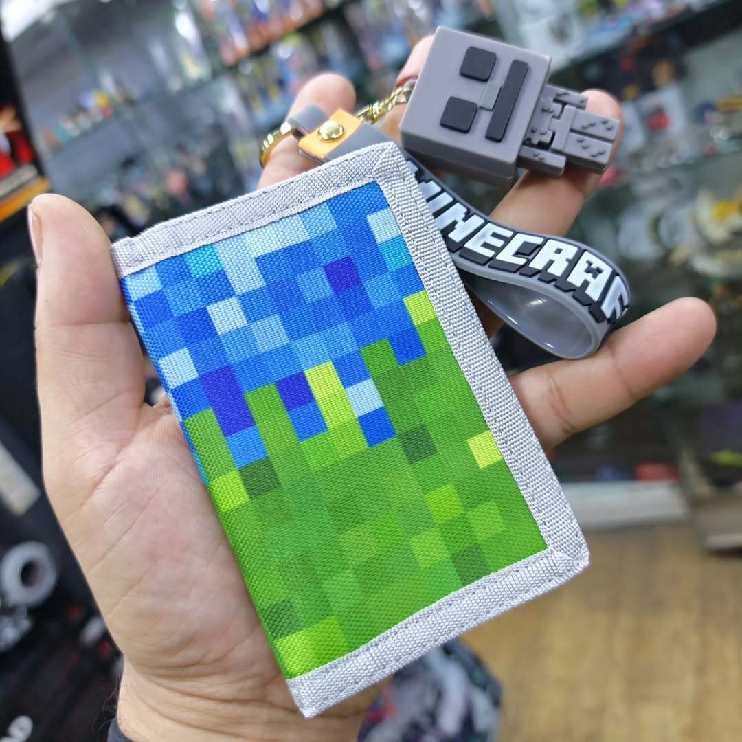Minecraft Wallet Keychain - alternate view