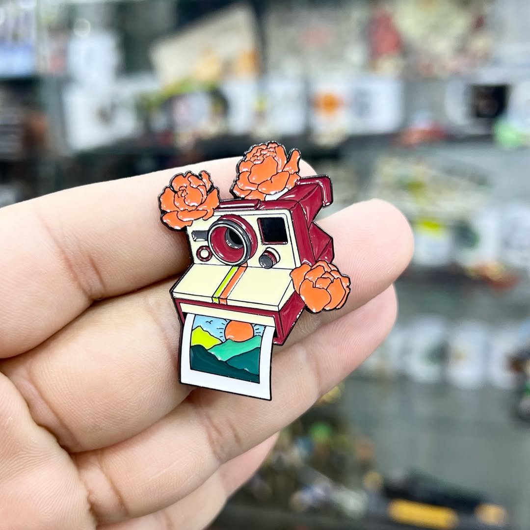 Polaroid Camera Pins - alternate view