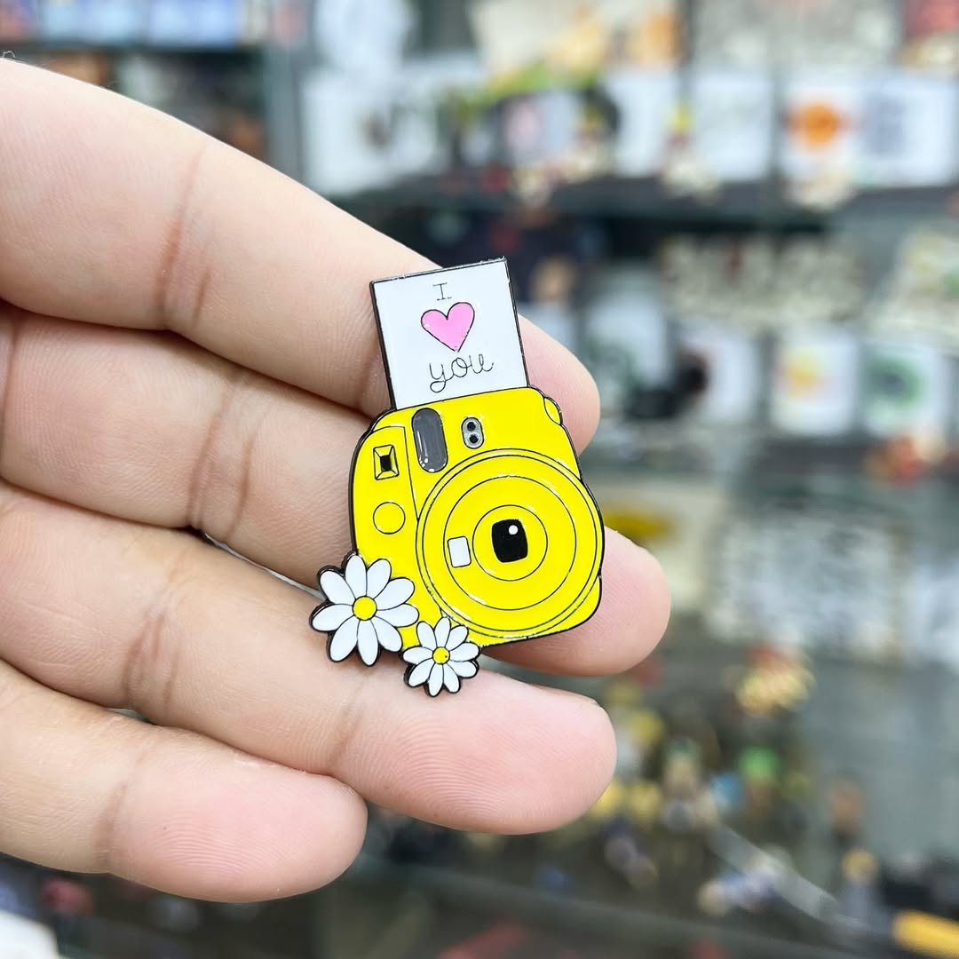 Polaroid Camera Pins - alternate view