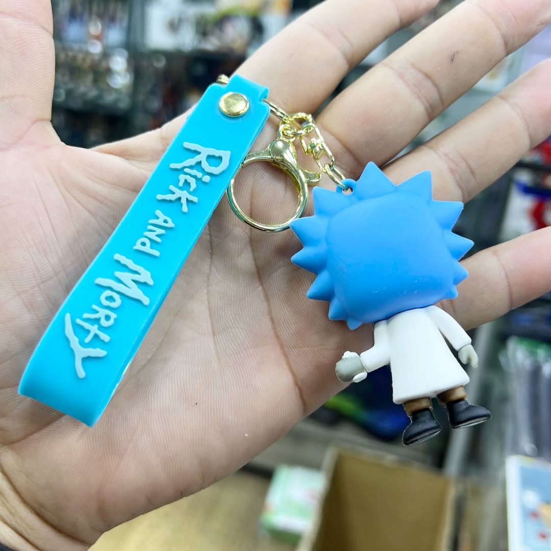 Rick and Morty Keychain - alternate view