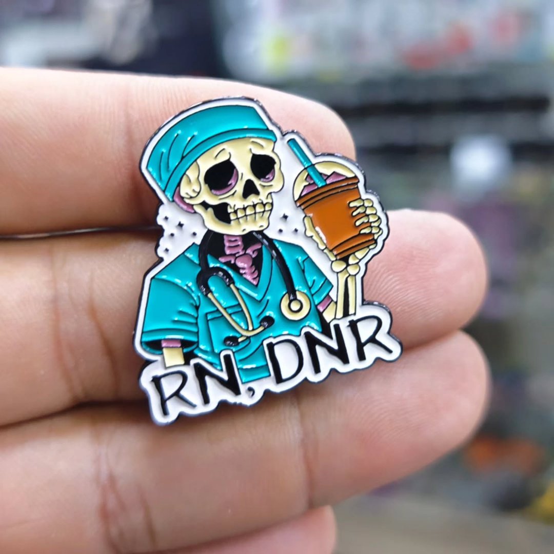 RN DNR Medical Pins - alternate view