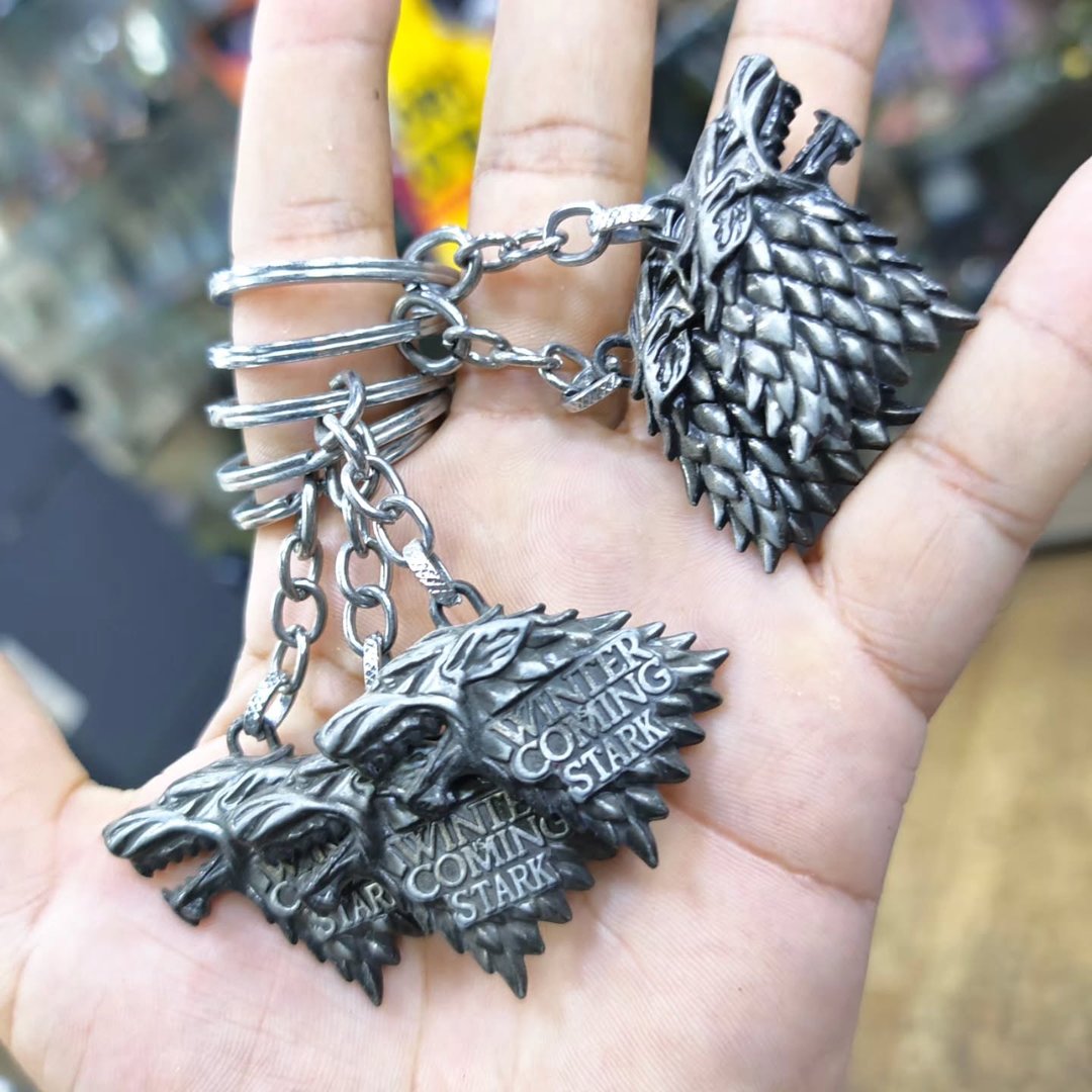 Game of Thrones Stark Keychain - alternate view