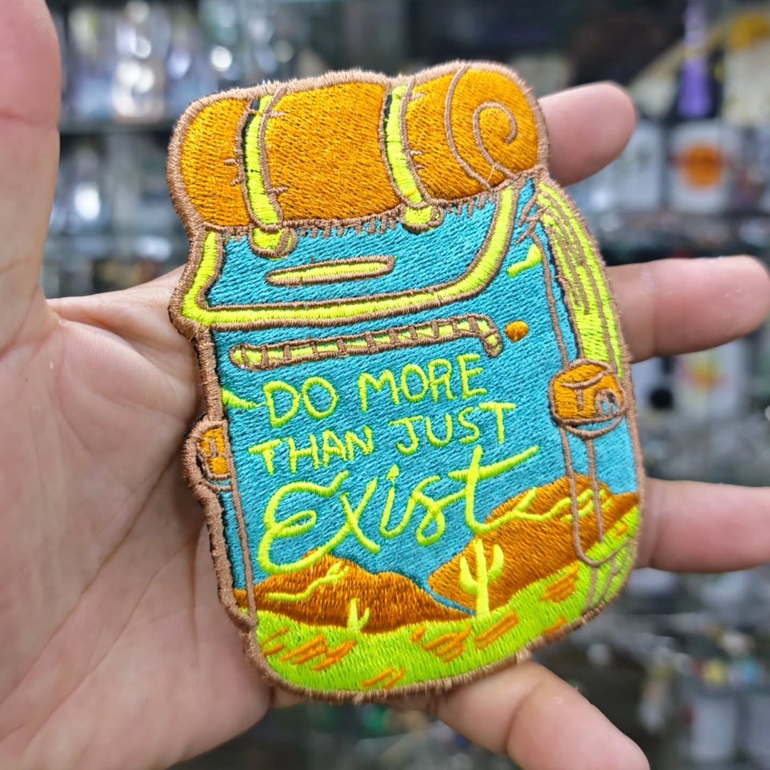 Embroidered Patch Do More Than Just Exist Travel 85 x 120 MM - alternate view