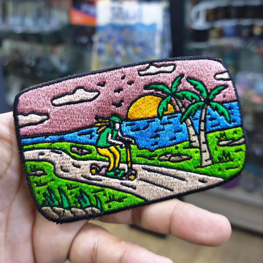 Embroidered Patch Nature Palm 75x120 CM - alternate view