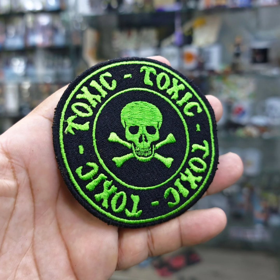 Embroidered Patch Toxic 85 x 90 MM - alternate view