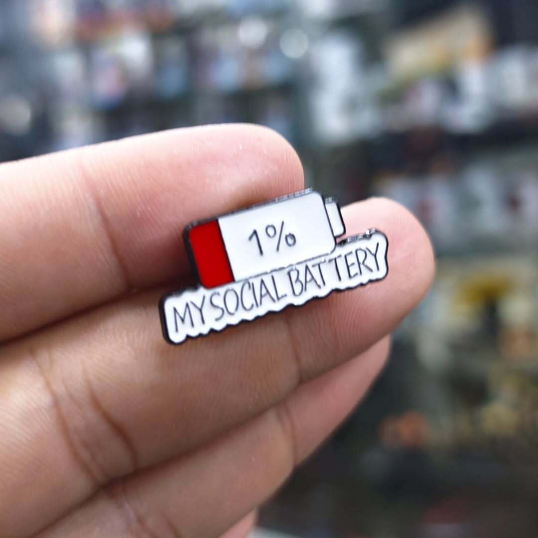1% My Social Battery Pins - alternate view