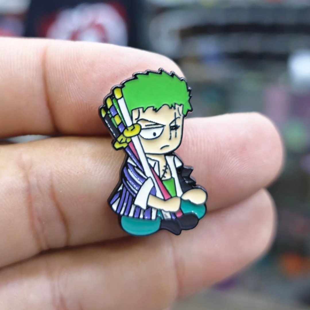One Piece Zoro Pins - alternate view