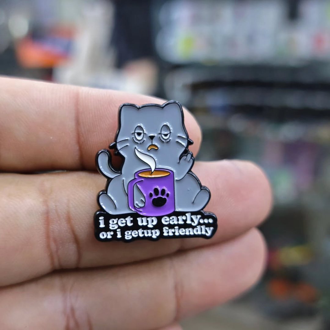 Cat I Get Up Pins - alternate view