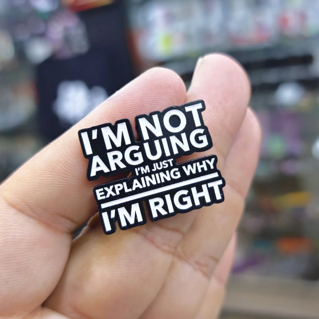 Im Not Arguing Im Right Pins - alternate view