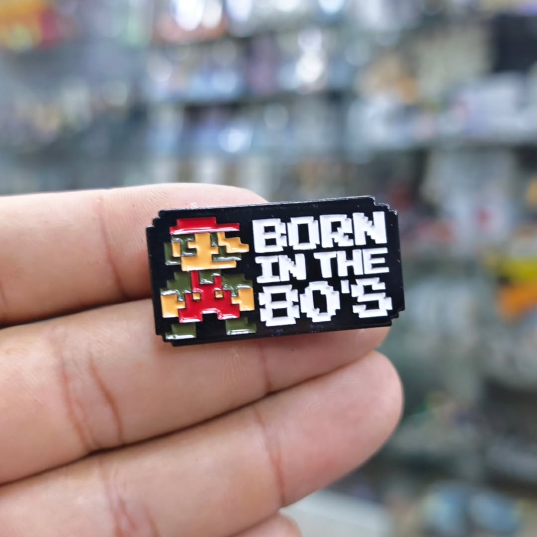 Born In The 80s Mario Nintendo Pins - alternate view