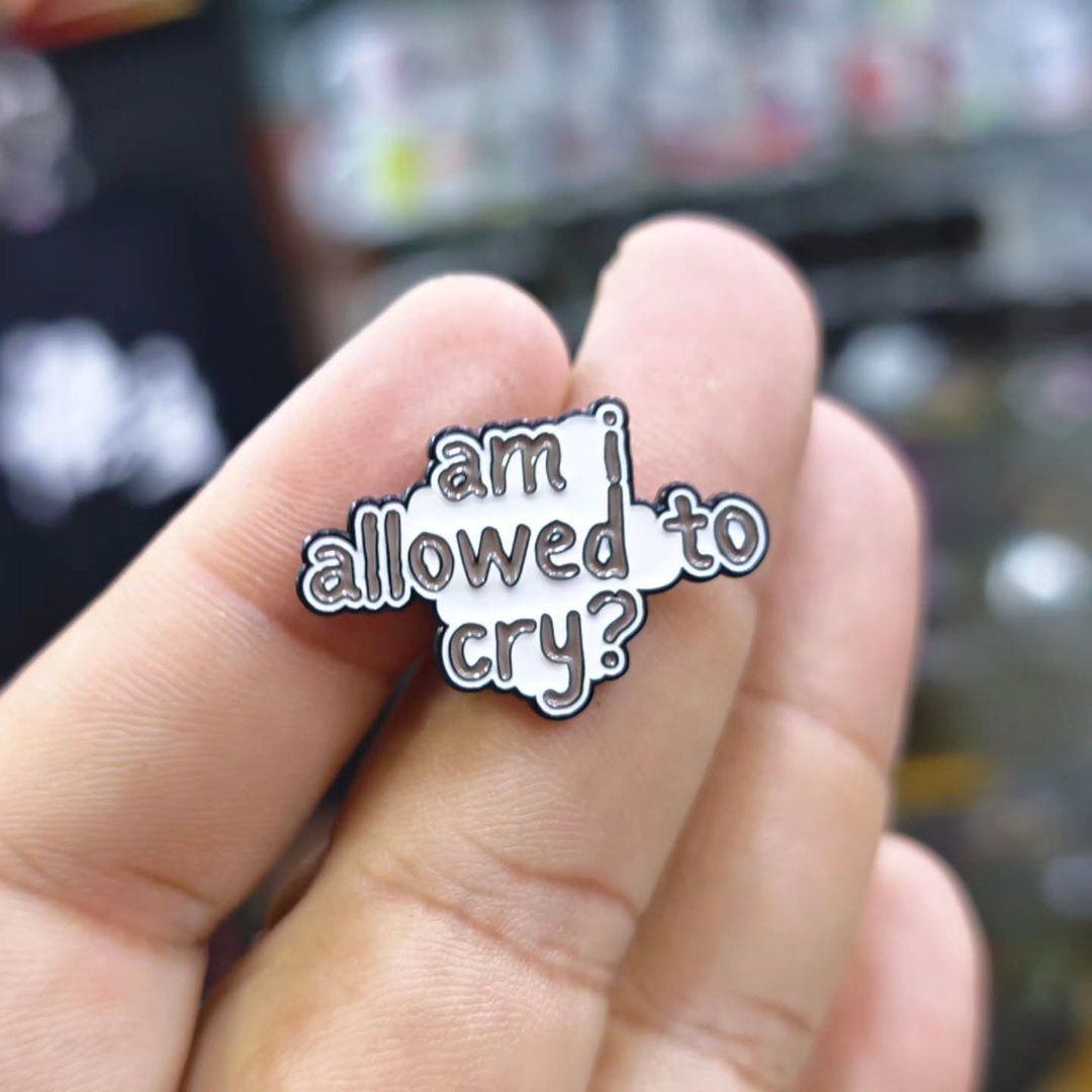 Am I Allowed To Cry Pins - alternate view