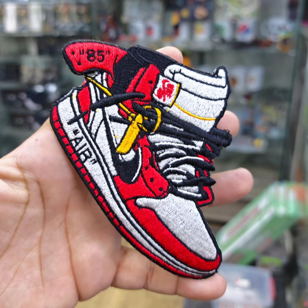 Embroidered Patch Nike Air Red 140 x 110 MM - alternate view