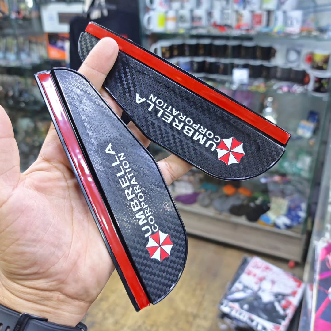 Resident Evil Umbrella Corporation Rearview Mirror Rain Cover - alternate view