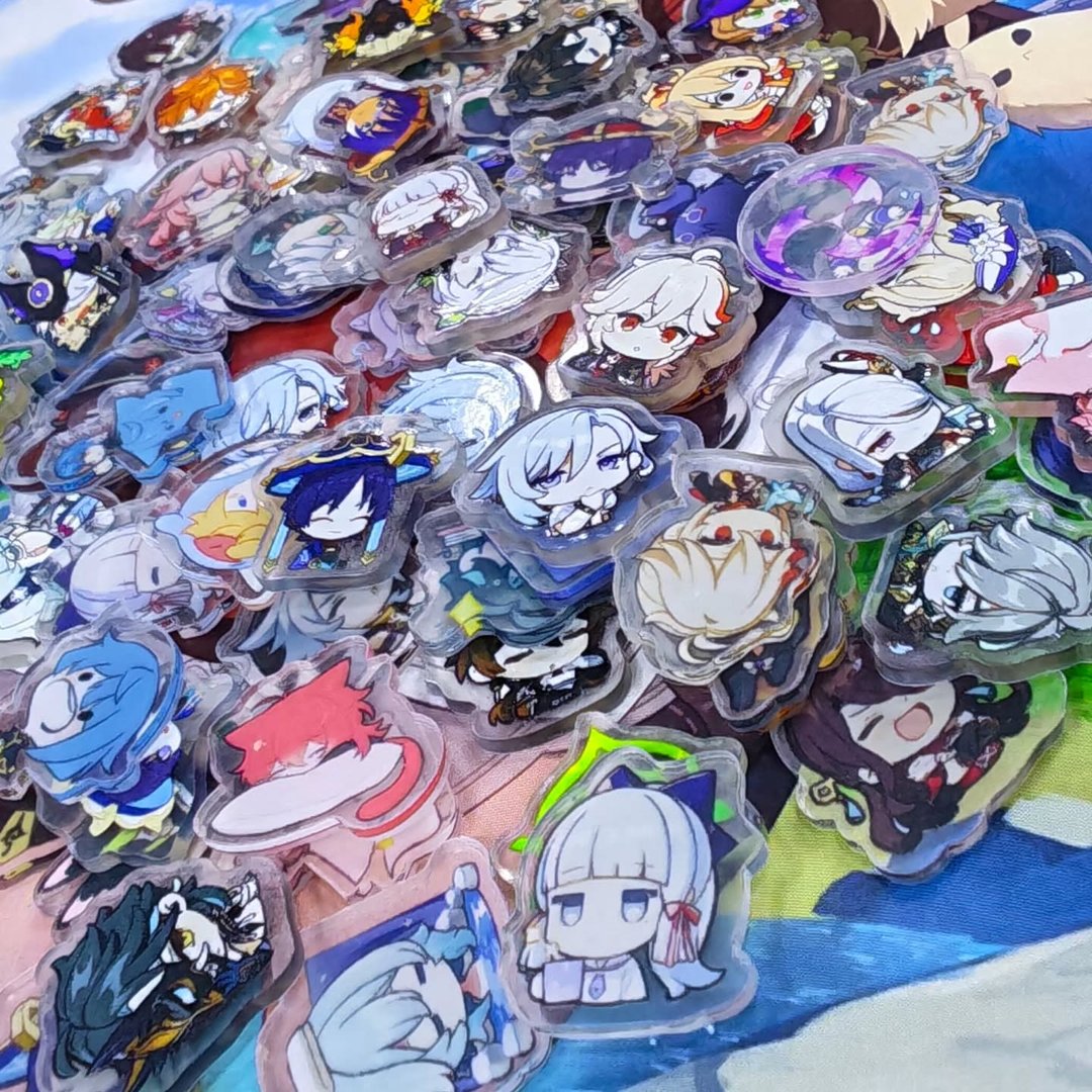 Pack of 100 Genshin Impact Acrylic Figures - alternate view