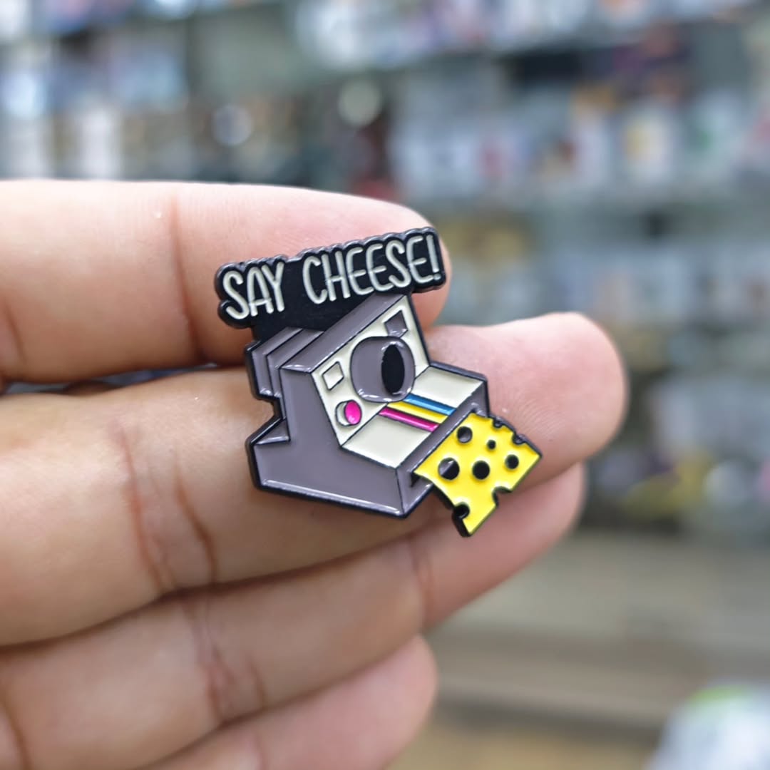 Polaroid Camera Say Cheese Pins - alternate view