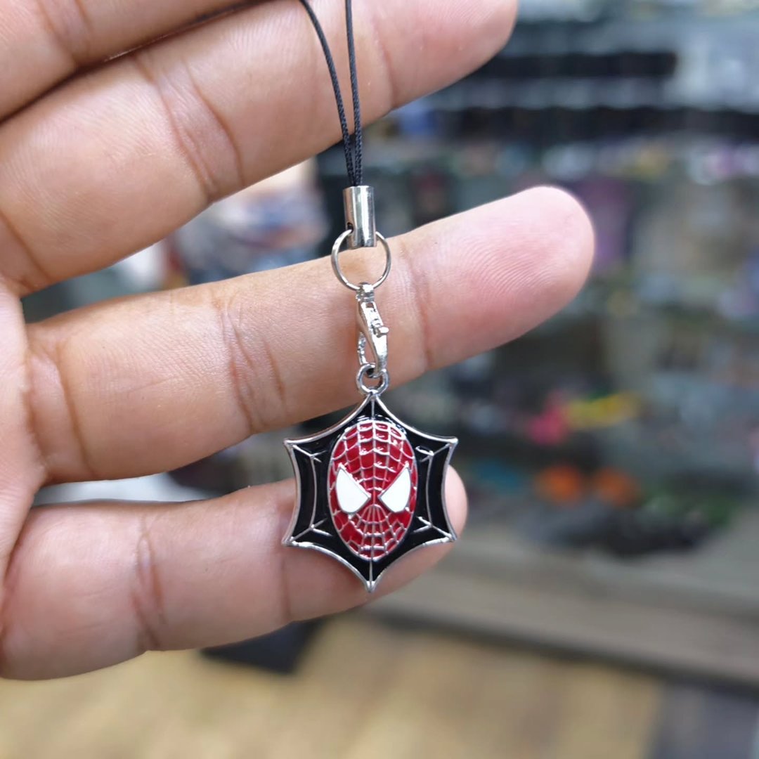 Spider Man Smartphone Attachment Keychain - alternate view