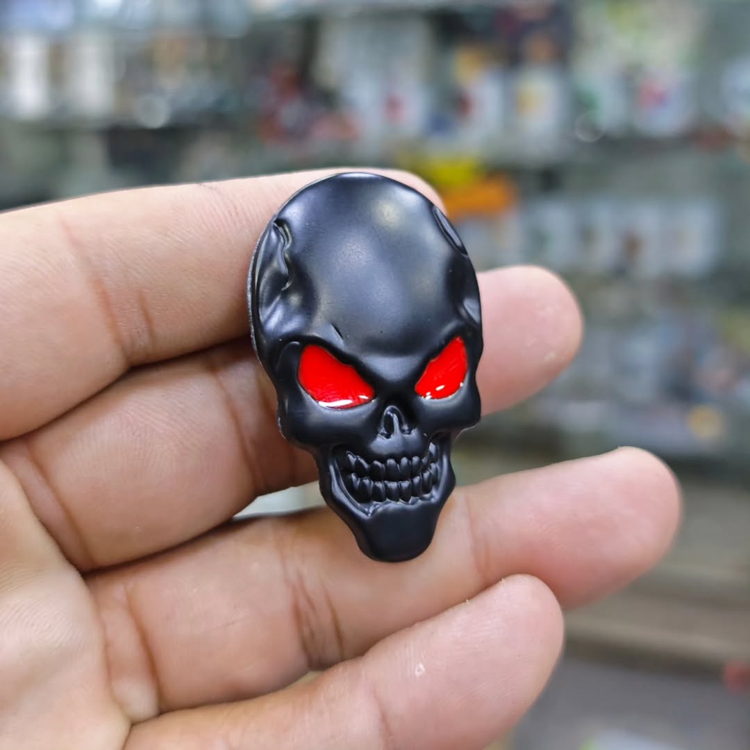 Aluminum Skull Stickers - alternate view